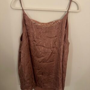 Elegant Women's Rose Gold Brown Top